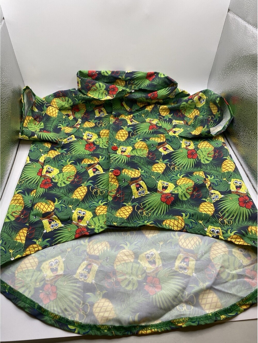 Dog Clothes~ Sponge Bob Square Pants Hawaiian Shirt Dog XL